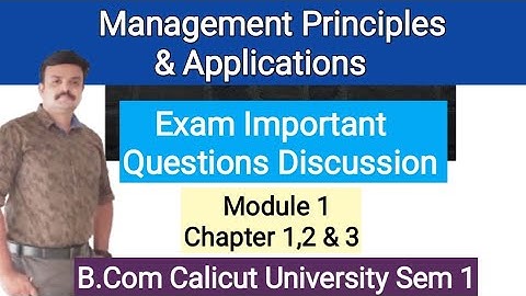 Management Principles and Applications/Chapter-wise Important Questions/Exam Special