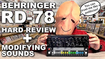 Review Behringer RD-78 analog Drumcomputer like Vintage CR 78 by Penishead + how to modify sounds