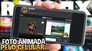 NOVA FOTO de PERFIL ANIMADA no ROBLOX! COMO COLOCAR? 😲 