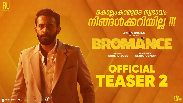 Bromance - Teaser 2 | Arjun Ashokan, Mahima, Mathew Thomas | ADJ | Govind Vasantha | Ashiq Usman