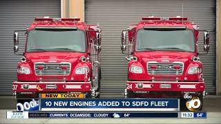 San Diego Fire-Rescue Department prepares for fire season with 10 new engines