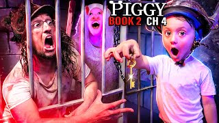 PIGGY Trapped Me 4 MONTHS!! (FGTeeV Family vs. ROBLOX Book 2 Ch4 Gameplay\/Skit)