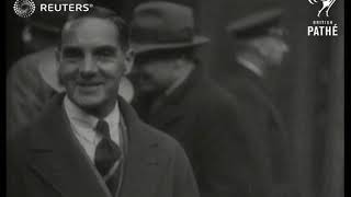 Arrival of M.C.C. Test team at Dover and Victoria / England vs Australia - 5th test match ...(1929)