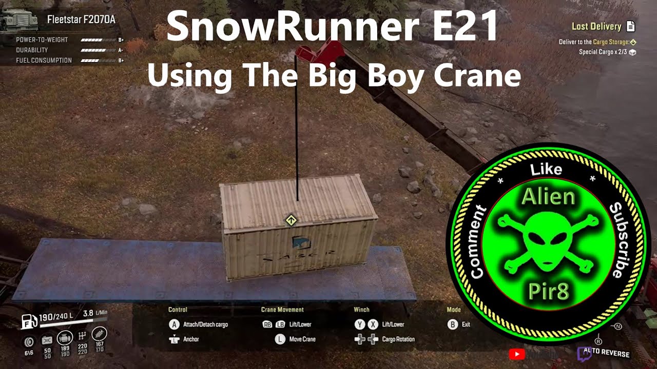 SnowRunner E21   Using The Big Boy Crane