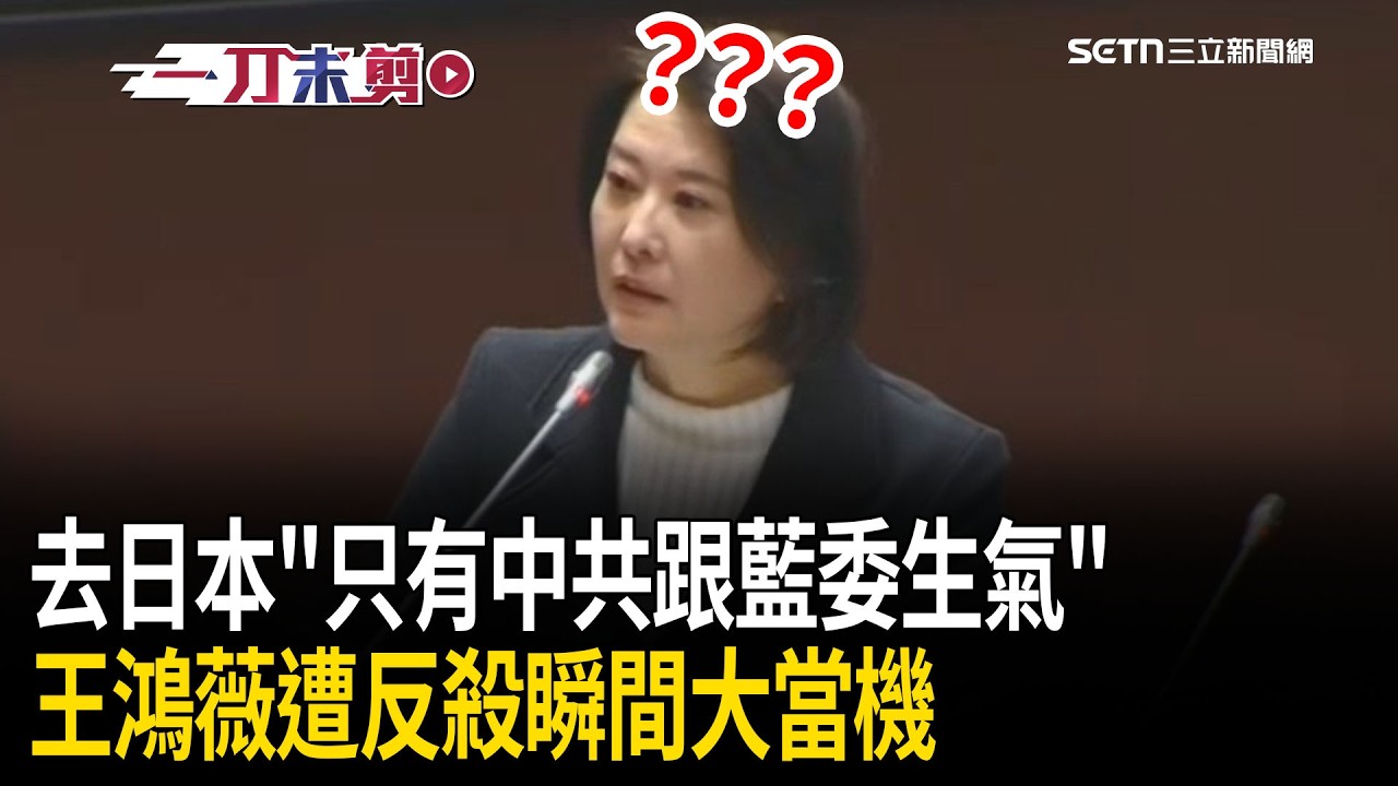 一刀未剪｜王鴻薇遭卓榮泰反殺「瞬間大當機啞口無言」！不滿遭指貪瀆百萬「血口噴人太多次」怒轟：代表行政部門抗議！再酸赴日「只有中共跟藍委生氣」！｜焦點人物大現場20260310｜三立新聞台