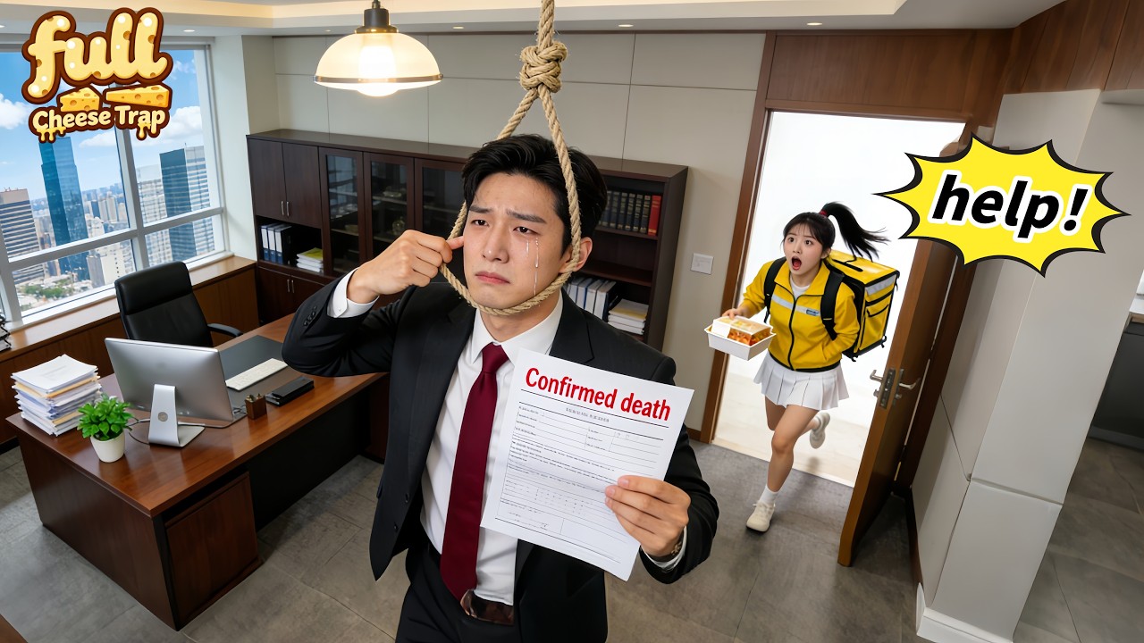 CEO With Deadly Illness Tries To Hang Himself—But Poor Delivery Girl Saves Him&Cures Him!Love Comes!