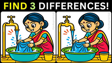 💥Brain Game: Can You Spot Three?🔍【#399 Brain Game Challenge Find 3 Differences】