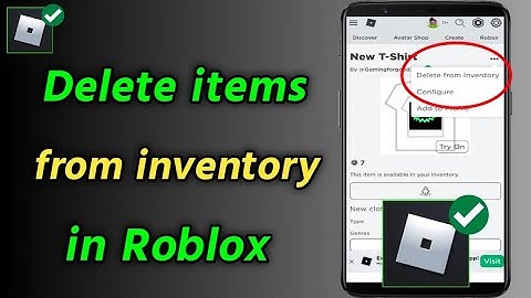 How to Delete Items From Your Inventory in Roblox Mobile | Delete items from inventory on Roblox