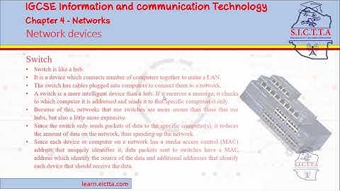 IGCSE ICT - Chapter 4-Networks-Network devices