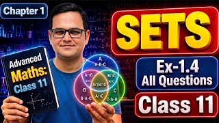 Ex-1.4 Q1 to 12 | Class 11 Maths Chapter 1 Sets | Exercise 1.4 All Questions NCERT CBSE | IIT/JEE