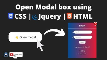 Modal box popup using CSS | Html | Jquery