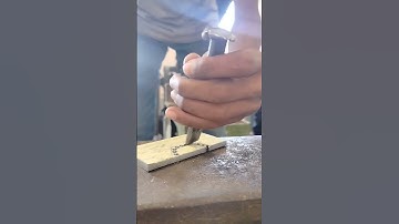 chipping on job using web chisel. #cuttingtools #chisel #hammer #hardwork #shorts #iti #fitter #jobs