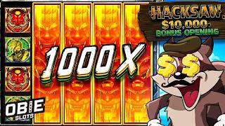 I SPENT $10,000+ ON THE MOST POPULAR HACKSAW SLOTS! (BONUS OPENING)