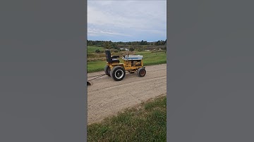 Grading the driveway#tractorpower #cubcadet #farming