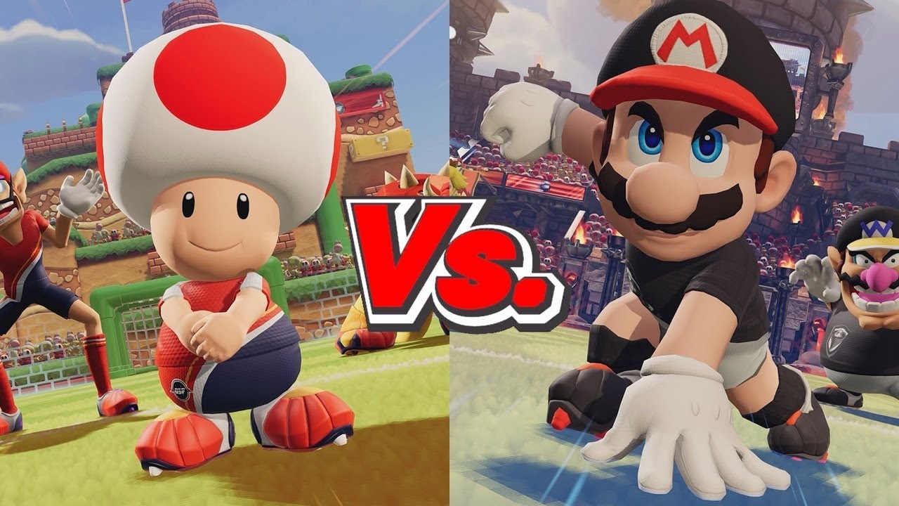 Rocket Toad Mario Strikers Battle League - Toad (Rockets) Vs. Mario (Cyclones ...