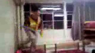 me acting retarded jumping on beds