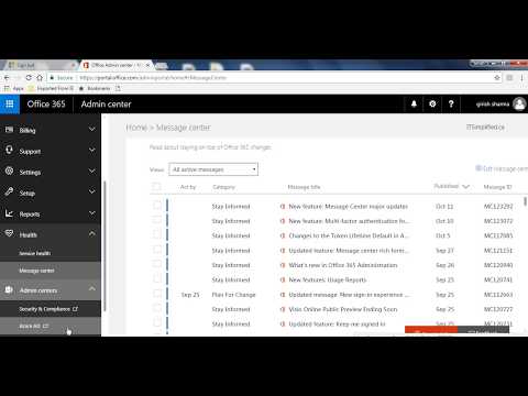 O365 Admin Console Overview
