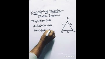 Properties of triangles Inter 1st year Basics