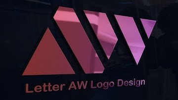 AW LETTER  Mockup Professional Logo CorelDraw Tutorial | Nabeel Graphics | Best Corel draw Tutorial