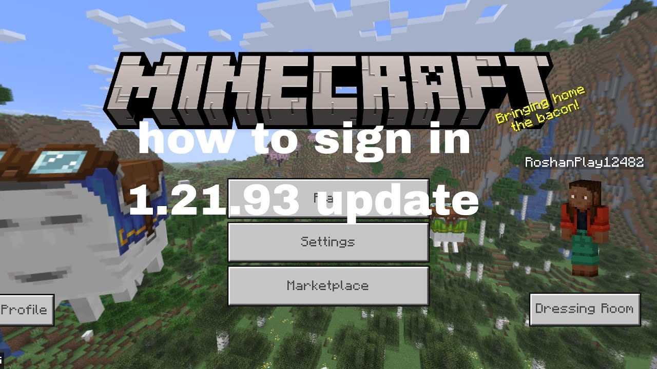 How to sign up in Minecraft update 1.21.93 | Minecraft bedrock edition ...