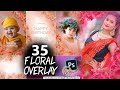 35 Floral Texture Background Overlays | 2024 Photoshop Overlays Free