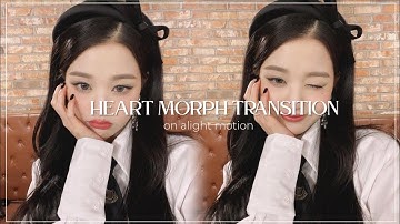 heart morph transition | alight motion tutorial - fellyx