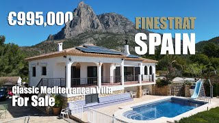 Mediterranean villa for sale in Finestrat with sea views, Alicante province, Costa Blanca, Spain