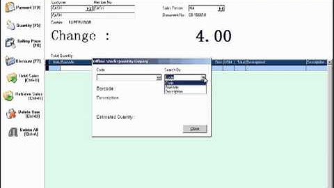 Smart POS Stock Quantity Enquiry Tutorial