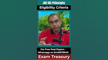JNU MA Philosophy Eligibility Criteria | CUET PG 2026 | JNU Admission #cuetpg #cuetpgpreparation