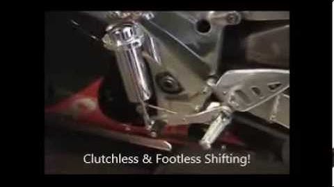 Pingel All Electric Shifter Kit Demo on Suzuki GSXR750