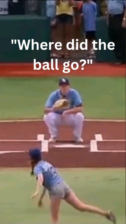 This ceremonial 1st pitch went completely out of the picture.