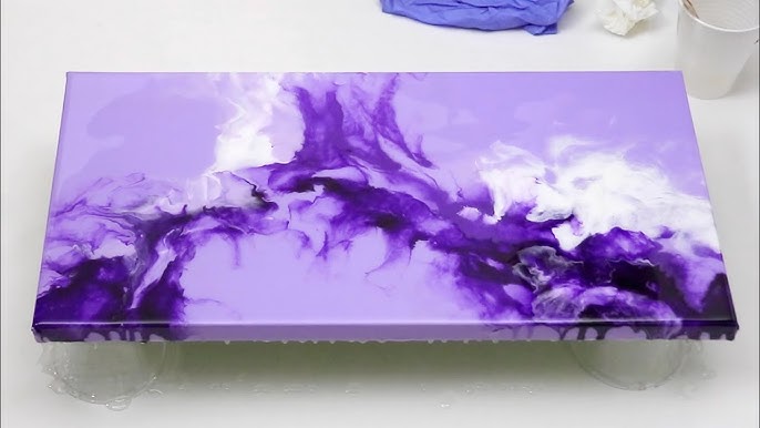 Resin Basics, How to finish an acrylic painting with clear resin 