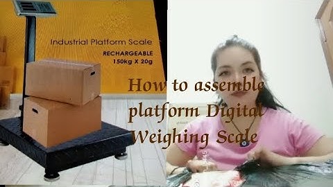How To Assemble Platform Digital Weighing Scale