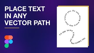 How to place a text in custom vector path | Figma Plugin