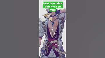 How to Enable Bold Font on MIUI 12