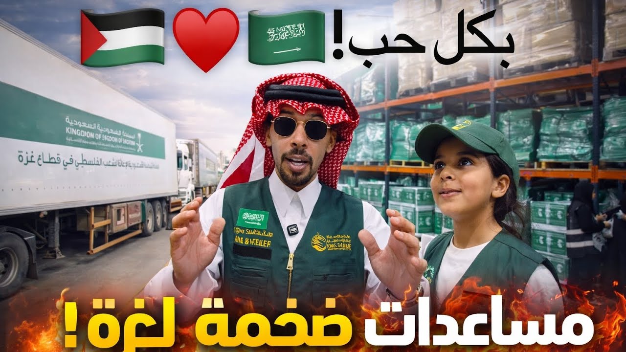 من المملكة العربية السعودية الى اهلنا واخواننا في قطاع غزة 🇸🇦❤🇵🇸  #ramadan2026 #explore #eid2026 