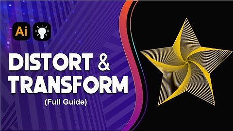 Distort & Transform In Illustrator |•| Adobe Illustrator Tutorial |•|Tips and Tricks Hindi/Urdu 2023