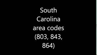 South Carolina area codes