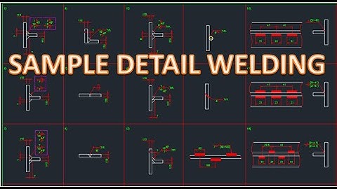 Drafter Autocad 2D Part 1 Sample Detail Welding