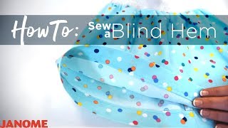 How to sew a blind hem