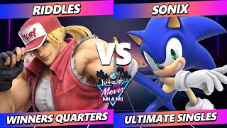 LMM Miami 2023 - Riddles (Terry) Vs. Sonix (Sonic) Smash Ultimate - SSBU