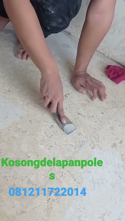 proses resin pada marmer yang bolong atau retak