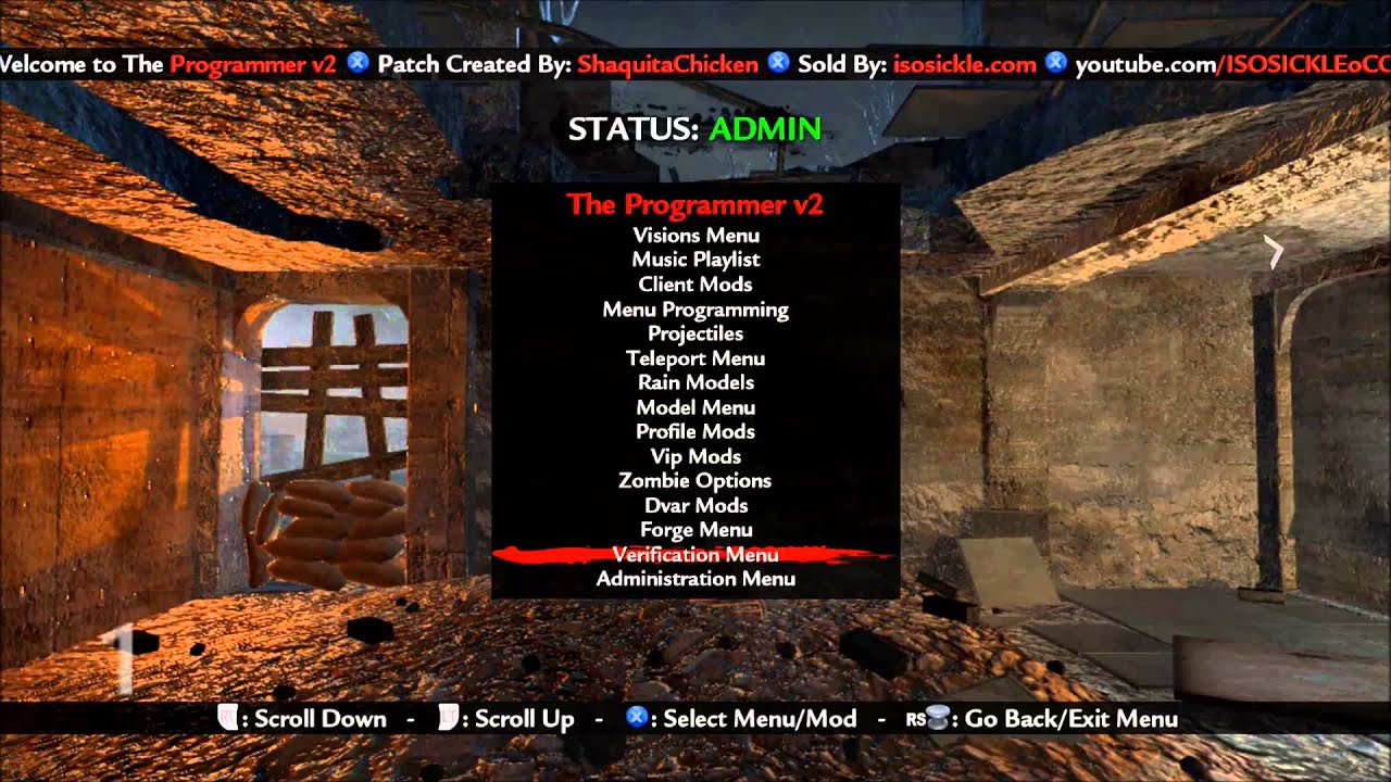 WaW Zombies Mods All Client Jtag Mod Menu Online! YouTube