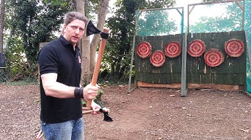 Tomahawk Throwing 9. Spin and a Half - Blooper Vid!