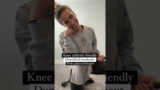 Knee osteoarthritis dumbbell exercises with a physical therapist! Resimi