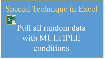 Query of All Random Data with MULTIPLE Conditions