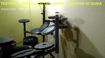 #eDrumDIY testing modul electric drum termurah di dunia