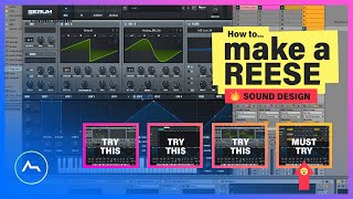 How to make a REESE BASS : Reese, Sound Design, XFER Serum, Distortion, Filters for Drum & Bass
