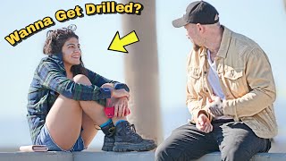 Asking Girls if They Want to Get Drilled in Public!