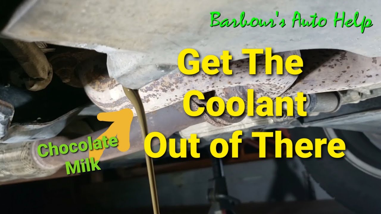 How To Get Coolant Out Of Engine Oil System - YouTube